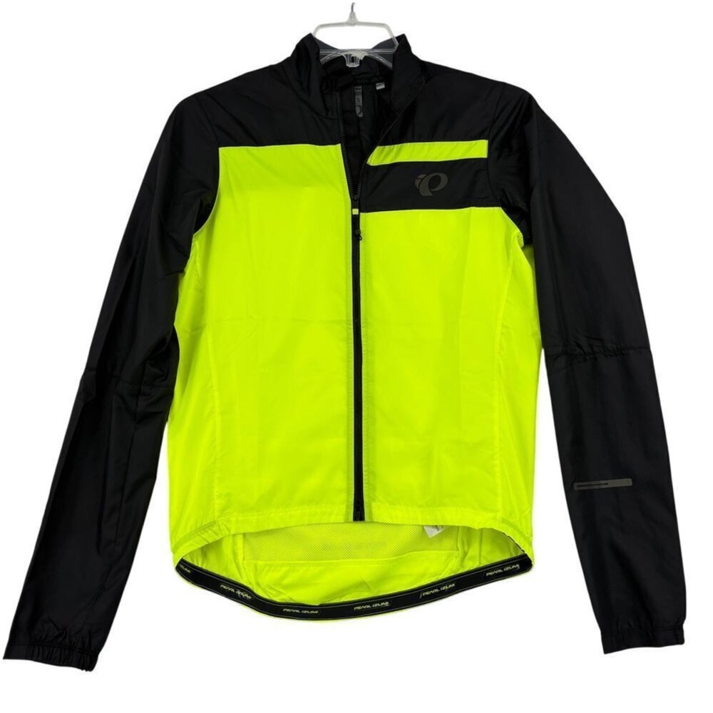 PEARL IZUMI ELITE ESCAPE BARRIER JACKET MENS SMALL CYCLING HI-VIS YELLOW & BLACK